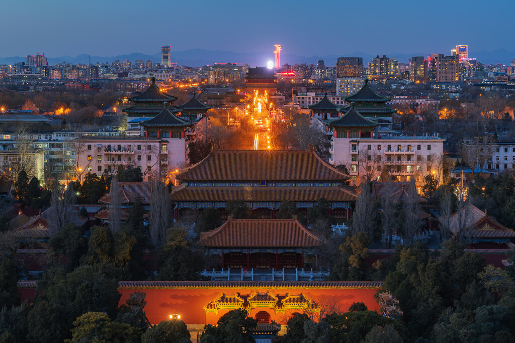 北京中轴线夜景