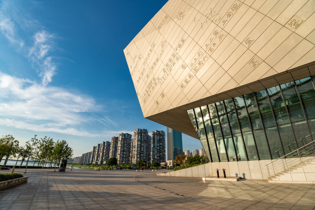 长沙滨江文化园建筑广场三馆一厅图片