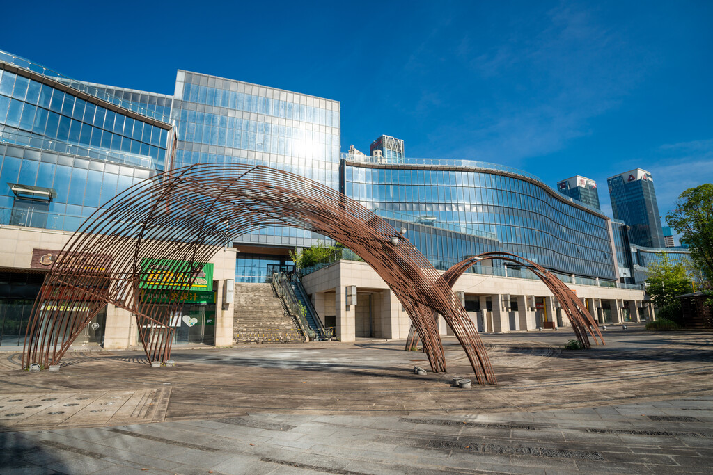 湖南金融广场摩天大楼建筑群图片