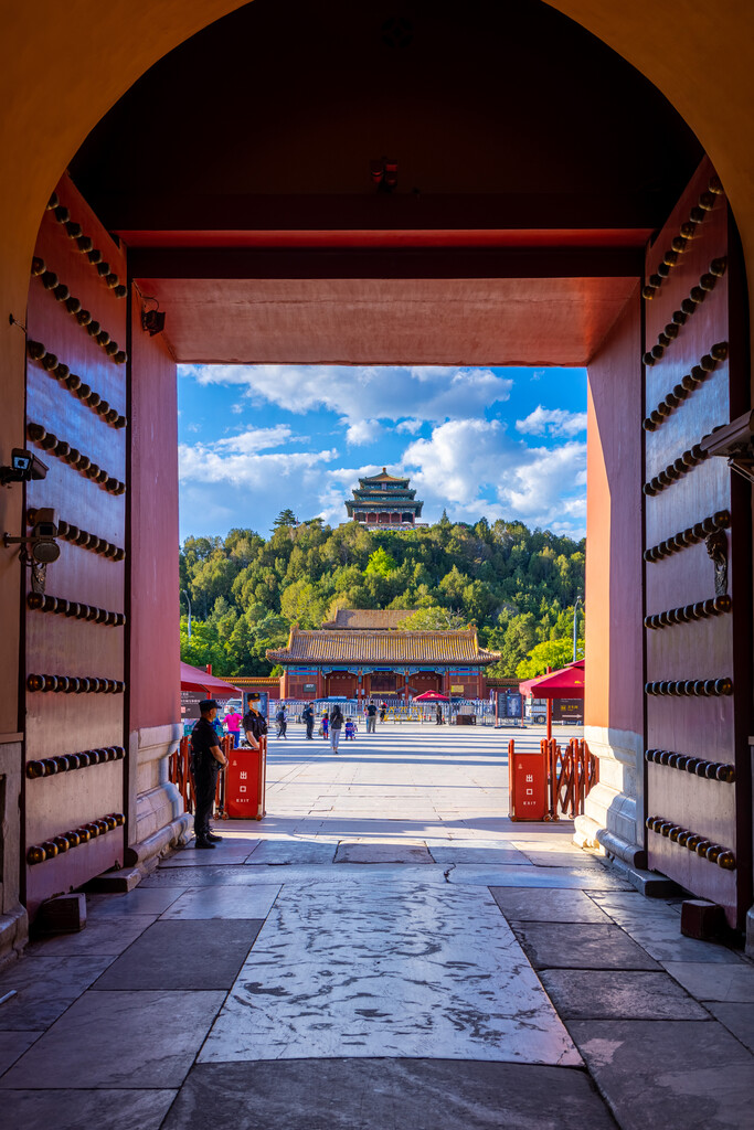 北京故宫神武门门洞