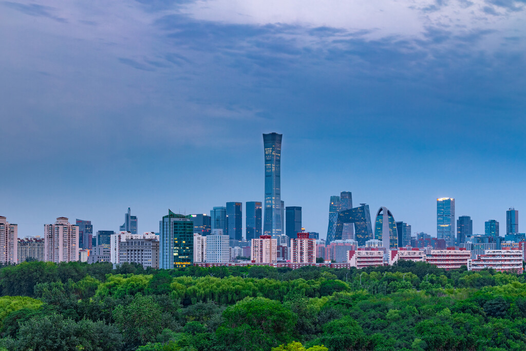 北京国贸CBD中央商务区城市风光图片