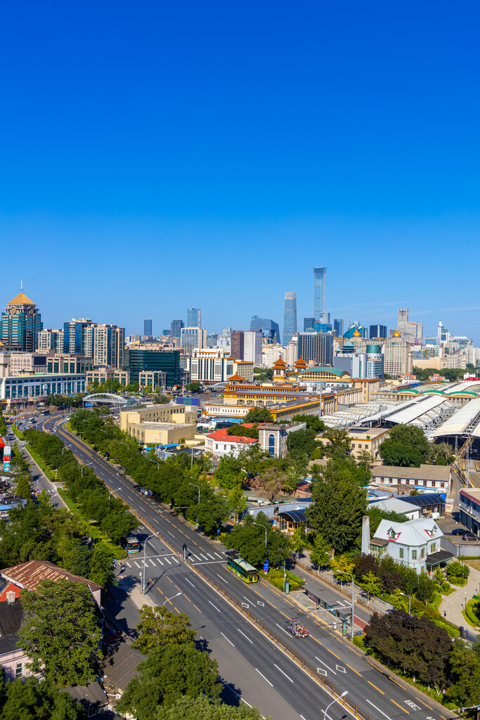 北京崇文门北京站城市风光图片