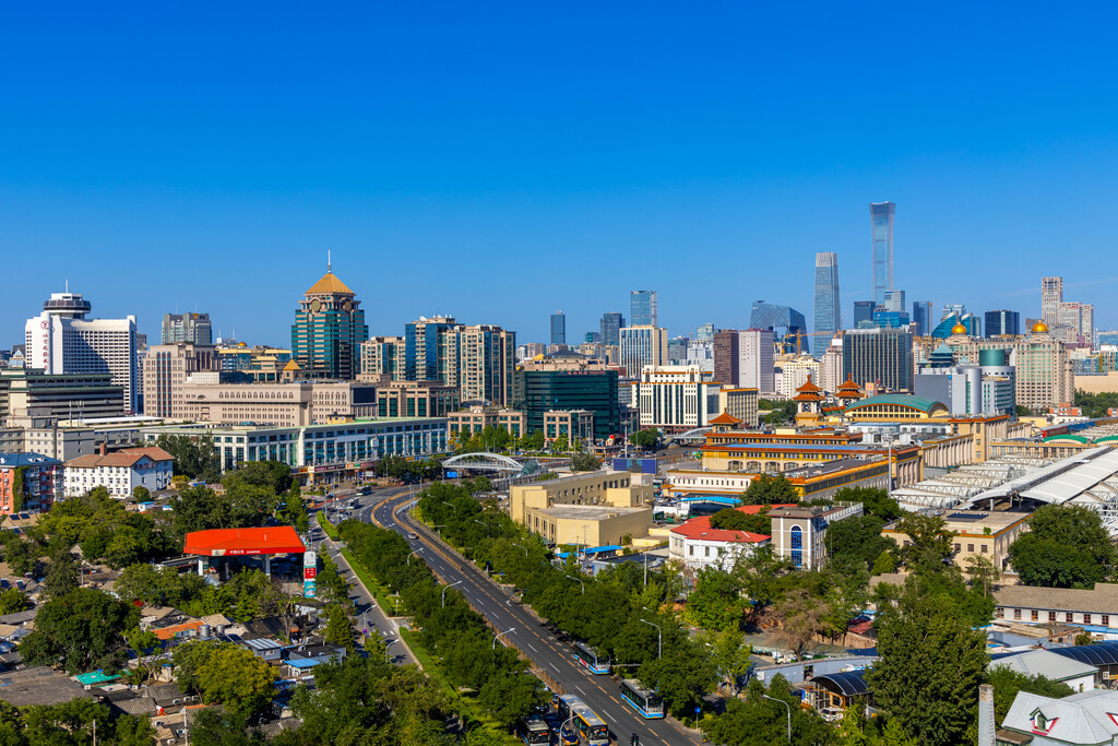 北京崇文门北京站城市风光图片