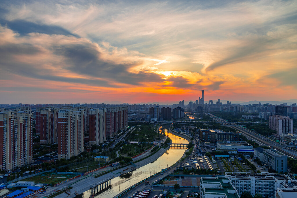 北京通惠河沿岸住宅