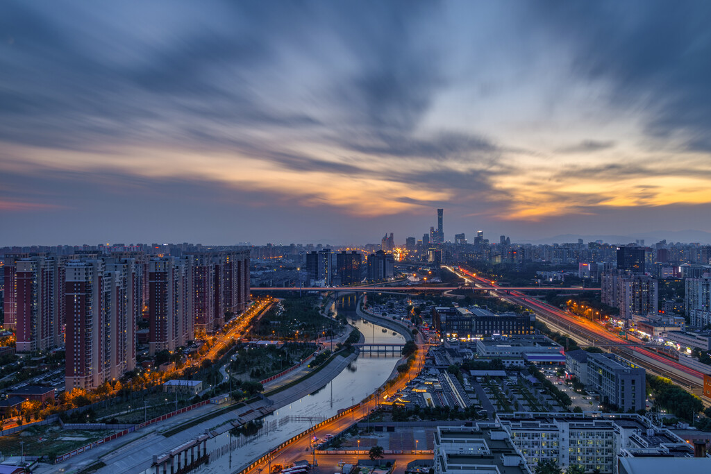 北京通惠河沿岸住宅图片