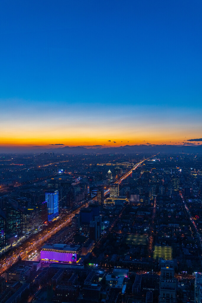 北京城市风光夜景图片