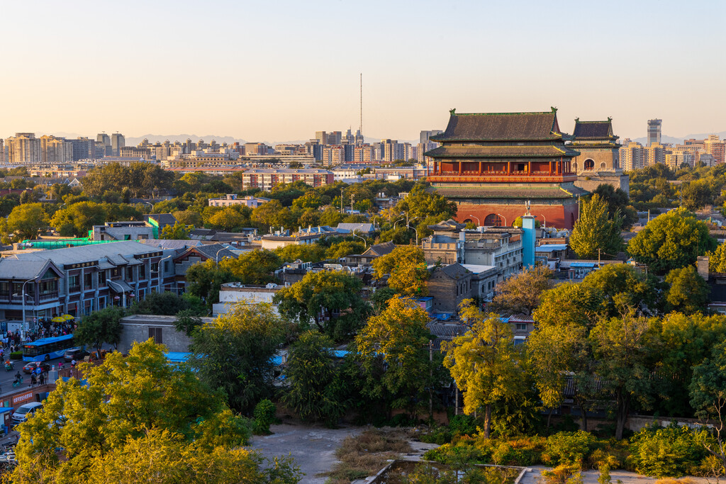 北京鼓楼大街风光图片