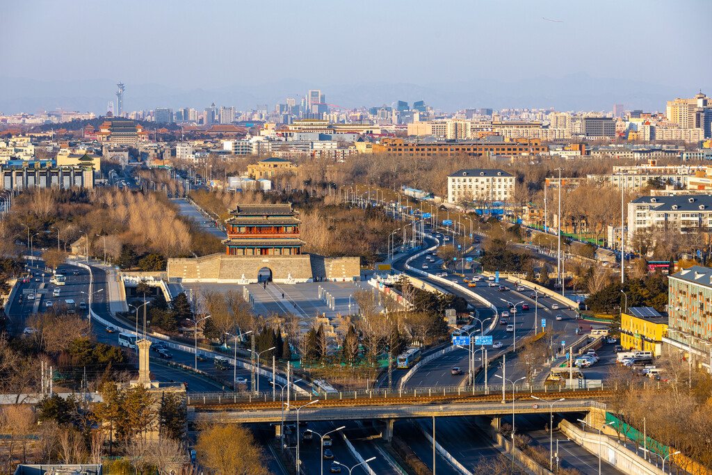 北京永定门城楼图片